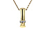 Gouden hanger met zirkonia 14 krt