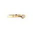 Gold solitaire ring with diamond 14 kt* new
