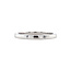 White gold ring with diamond 14 kt