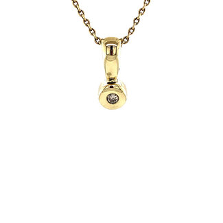 Goldener Clip-Anhänger mit Diamant 14 kt Goldener Clip-Anhänger mit Diamant 14 kt