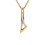 Gouden hanger met diamant 14 krt