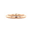 Rose gold ring with diamond 14 kt