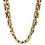 Gold choker bicolour 44 cm 14 karat