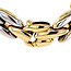 Gold choker bicolour 44 cm 14 karat
