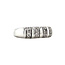 White gold ring with 14 kt diamond