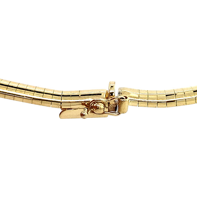 Goldenes Omega-Collier 45 cm 14 Karat