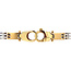Goldarmband Bicolor 19 cm 14 Karat
