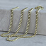 Goldene Halskette Gourmet 46 cm 14 Karat