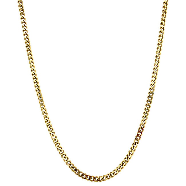 Gold gourmet necklace 46 cm 14 carat