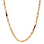 Gouden valkenoog collier 51 cm 14 krt