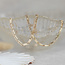 Gouden valkenoog collier 51 cm 14 krt