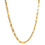Gouden valkenoog collier 51 cm 14 krt