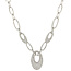 Witgouden choker met diamant 47 cm 14 krt* nieuw