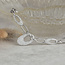 Witgouden choker met diamant 47 cm 14 krt* nieuw