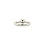 White gold ring with diamond 14 karat