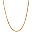 Goldene Venezianer-Halskette 44-48 cm 14 Karat
