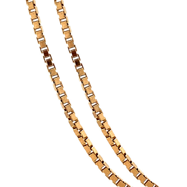 Gouden lengtecollier venetiaan 44-48 cm 14 karaat