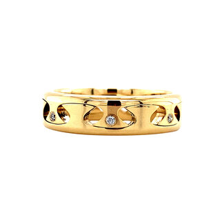 Gouden ring met diamant 14 karaat