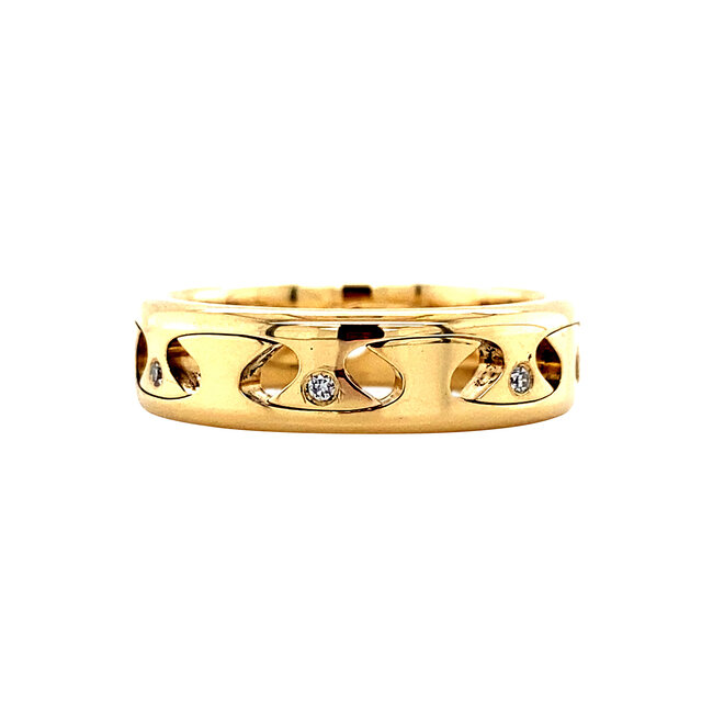 Gold ring with diamond 14 karat