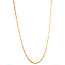Gouden lengtecollier fantasie 42 cm 14 karaat