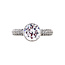 White gold ring with zirconia from Blush 14 kt