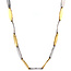 Goldener Choker Bicolor 14 Karat