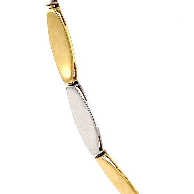 Gold choker bicolour 14 karat