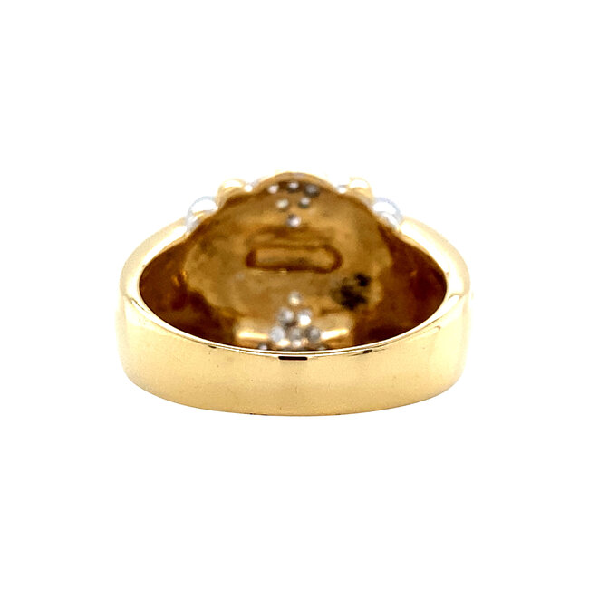 Gouden ring met diamant 18 karaat