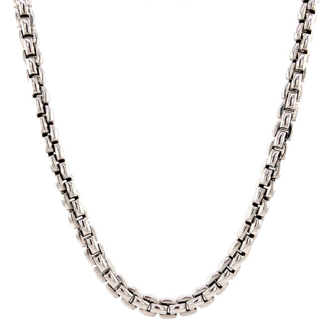 Weißgoldhalsband 45,5 cm 18 Karat