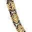 Gouden choker bicolour 45 cm 13 karaat