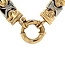 Gouden choker bicolour 45 cm 13 karaat