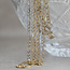 Gold Figaro necklace 70.5 cm 14 karat