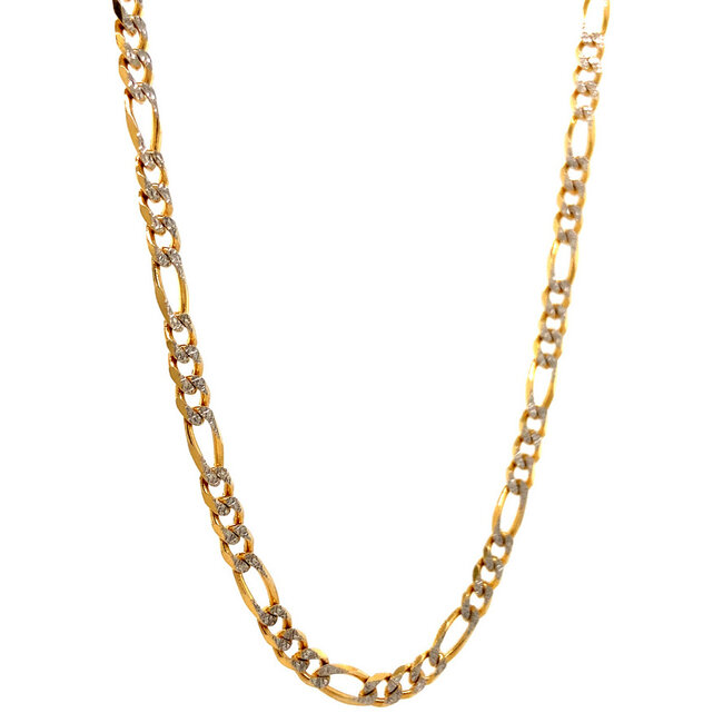 Gouden figaro collier 70.5 cm 14 karaat
