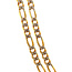 Gold Figaro necklace 70.5 cm 14 karat