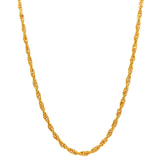 Gouden koord collier 62.5 cm 18 krt
