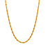 Goldene Kordelkette 62,5 cm 18 kt