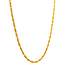 Gouden koord collier 62.5 cm 18 krt