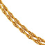 Gouden koord collier 62.5 cm 18 krt