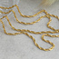 Gouden koord collier 62.5 cm 18 krt