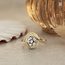Gold ring with 14 carat diamond