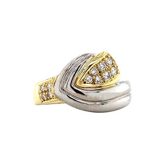 Gouden ring met diamant 14 karaat