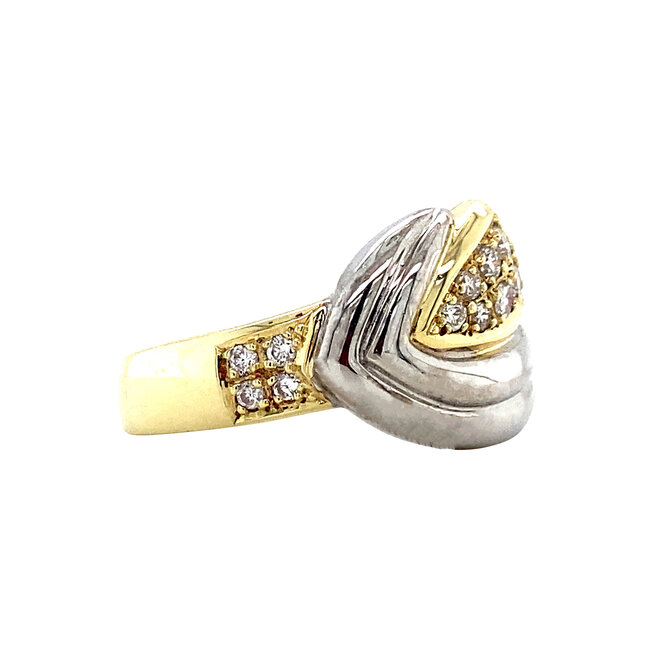 Gold ring with diamond 14 karat