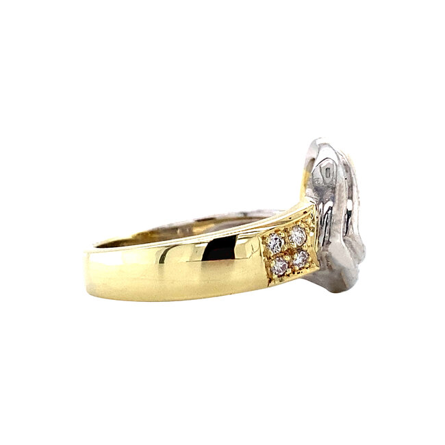 Gold ring with diamond 14 karat