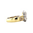 Gold ring with 14 carat diamond