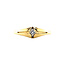Gold ring with 14 carat diamond