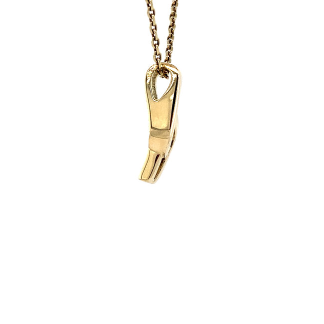 Gold pendant with diamond from Jeunesse 14 kt
