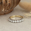 Gold memoire ring with 14 carat diamond* new