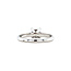 White gold solitaire ring with diamond 0.50ct. 18 karat