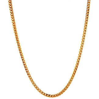 Gold foxtail necklace 42 cm 14 karat