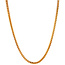 Golden fox tail necklace 42 cm 14 karat